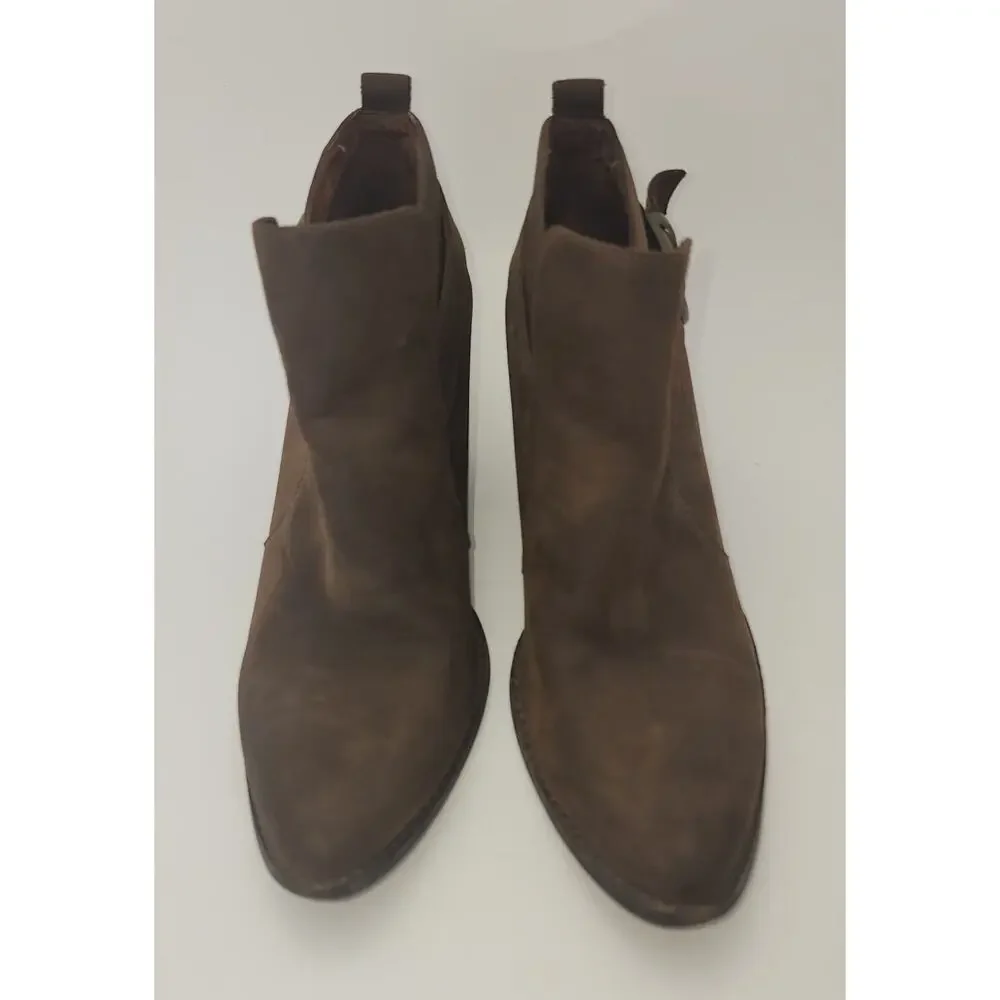 Jeffrey Campbell Ibiza Jonás Leather Brown Booties Size 9.5 Womens